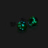 Blue Limoncello | .925 Sterling Silver | Firefly Glass Stud Earrings